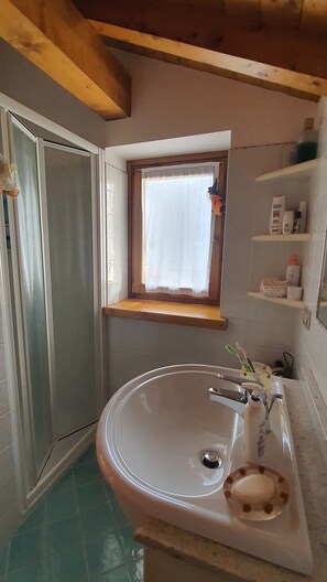 Shower, hair dryer, bidet, towels - Dolomites Holiday Home (Rivamonte Agordino)