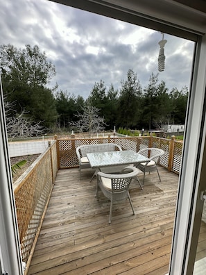 Blick von der Unterkunft