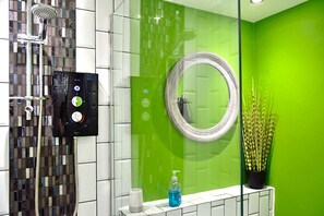 Shower, hair dryer