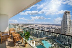 Apartment, City View | Balcony view