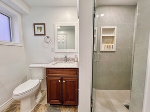 1 bedroom, desk, laptop workspace, blackout curtains