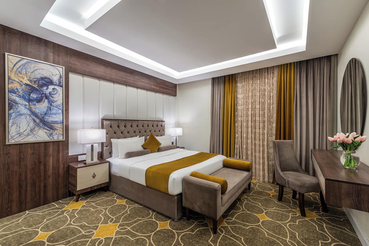 Junior Suite | Cadar kapas Mesir, peralatan tempat tidur premium, bar mini 