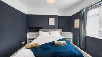 4 bedrooms, iron/ironing board, travel cot, free WiFi