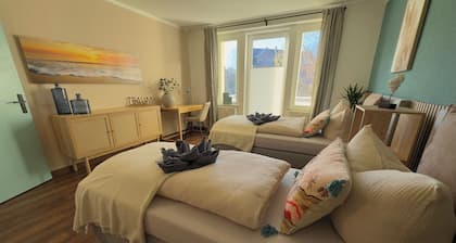 Vacation apartment 1 in the Beachhouse on Lake Goitzsche - close to the beach & family-friendly