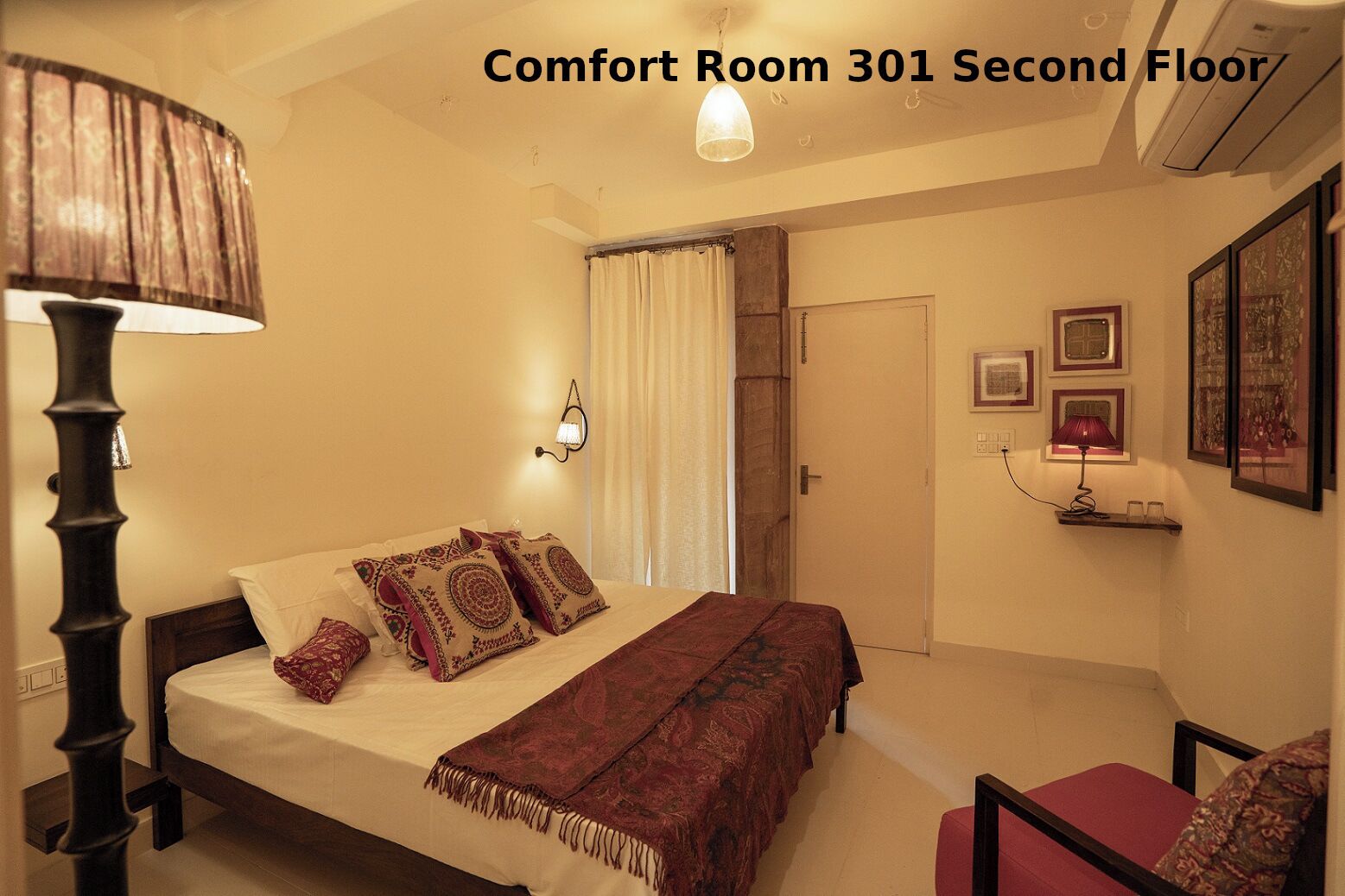 Memory foam beds, in-room safe, individually decorated