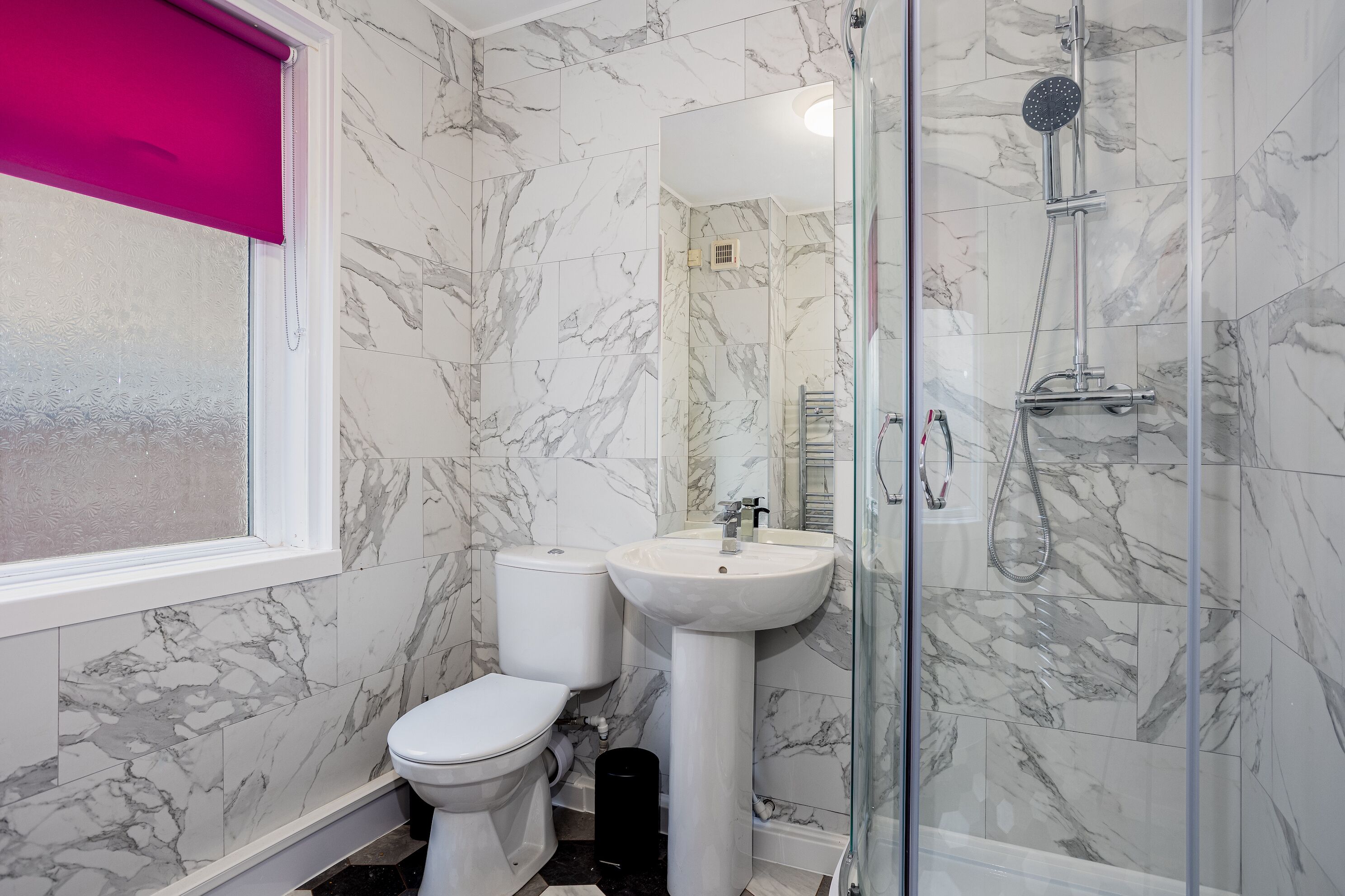Shower, hair dryer