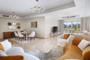 Luxury Apartment, Non Smoking, City View | Living area - VESTA - Cairo Festival City Residence (New Cairo)