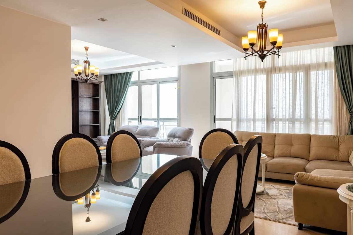 Familie appartement | 3 slaapkamers, lakens van Egyptisch katoen, luxe beddengoed