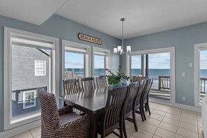 Dining - Seasons in Sand #181 - 7 BD/7.5 BA Oceanfront Home in North Topsail Beach (North Topsail Beach)