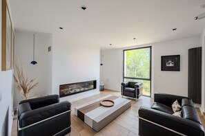 TV, fireplace, ping pong