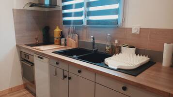 Microwave, oven, stovetop, dishwasher
