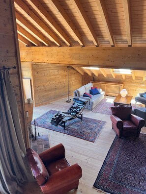 Living area - MAGNIFICENT DUPLEX PENTHOUSE ON THE GOLF COURSE - CRANS MONTANA (Crans-Montana)