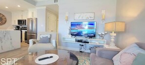 Condo, Multiple Beds, Balcony, Garden View (Coronado 302) | Living area | 42-inch flat-screen TV with digital channels - Coronado 302 (South Padre Island)