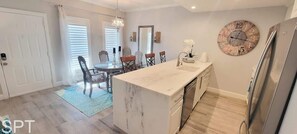 Condo, Multiple Beds, Balcony, Garden View (Coronado 302) | Private kitchen | Fridge, microwave, oven, stovetop - Coronado 302 (South Padre Island)