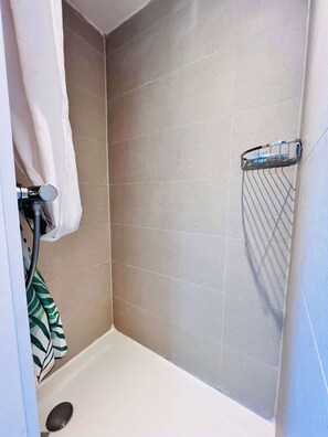 Shower, hair dryer