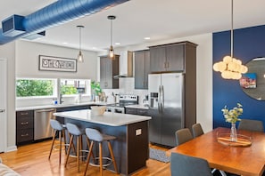 Microwave, oven, stovetop, dishwasher