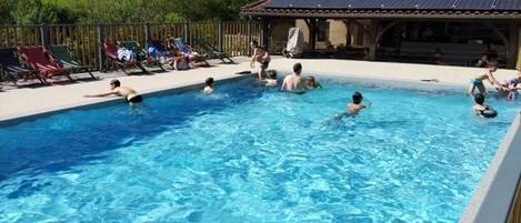 Una piscina climatizada