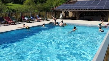 A heated pool