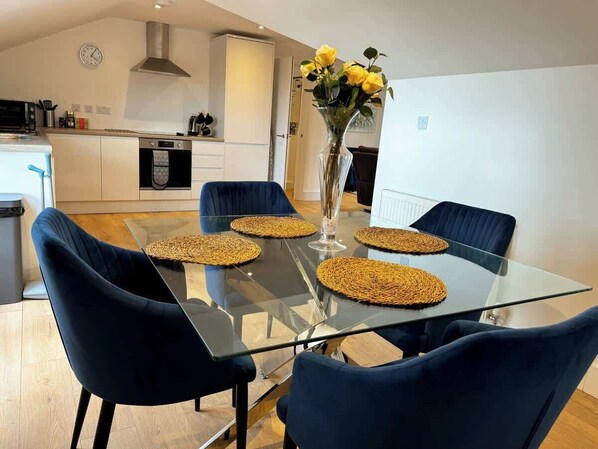 Dining - Light-Filled Maidstone Penthouse | 2 Balconies (Kent)