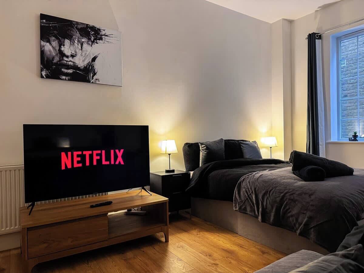 1 soverom, strykejern/-brett, wi-fi og sengetøy