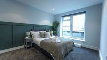 2 bedrooms, iron/ironing board, travel crib, WiFi