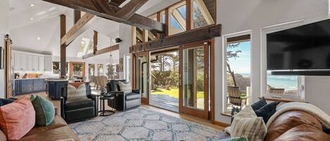 TV, fireplace, video games