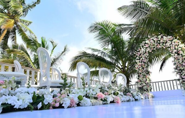 Außenbereich für Hochzeiten