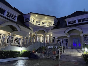 Front of property – evening/night
