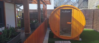 Cozy bungalow with sauna - directly on the hiking trail "Traumschleife LandZeitTour"