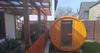 Cozy bungalow with sauna - directly on the hiking trail "Traumschleife LandZeitTour"