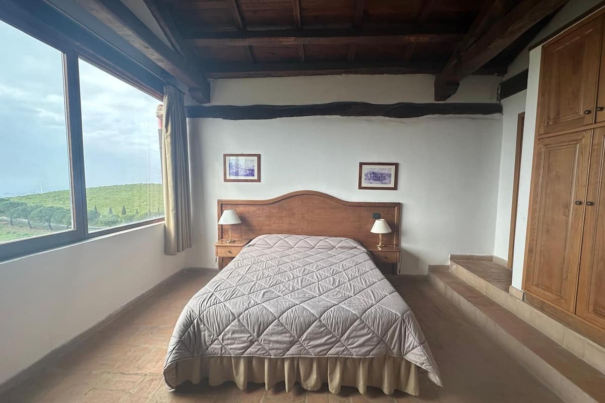 Camera Superior con letto matrimoniale o 2 letti singoli, patio, vista mare | Copriletto in piuma, minibar, una cassaforte in camera, una scrivania