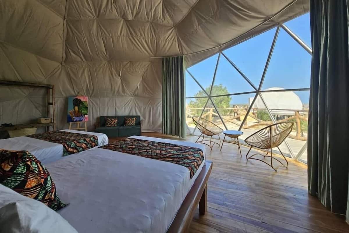 Luxury Tent | 1 bedroom, laptop workspace, bed sheets