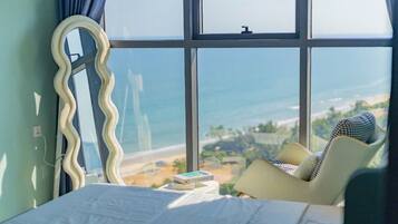 Apartment, 2 Bedrooms, Ocean View | Egyptian cotton sheets, premium bedding, memory-foam beds