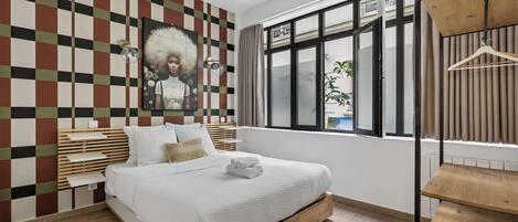 2 室のベッドルーム、アイロン / アイロン台、WiFi、ベッドシーツ