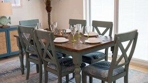 House, Multiple Beds, Pool Access, Partial Ocean View (Tranquil Turquoise Retreat) | Dining