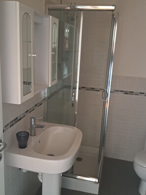 Séchoir à cheveux, serviettes fournies, savon, shampooing