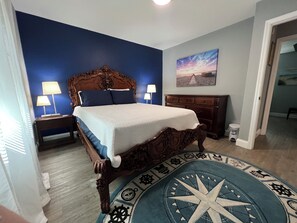 2 bedrooms, desk, iron/ironing board, travel cot