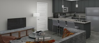 Charming 1-bedroom apartment with full kitchen and modern conveniences.