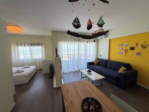 Apartment, 1 Bedroom, Balcony, Sea View | Minibar, desk, soundproofing, free WiFi