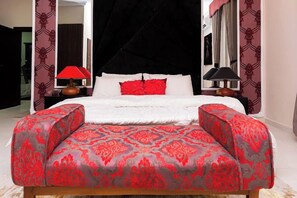 Appartement Deluxe, balcon, vue sur la ville | 1 chambre, bureau, espace de travail pour ordinateurs portables