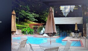 Indoor pool, outdoor pool
