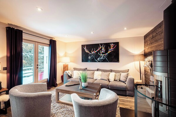 Living area - Appartement au coeur du village de Megève (Megève)