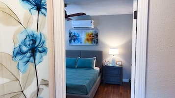 2 bedrooms, iron/ironing board, WiFi, bed sheets