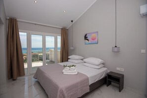 Luxury Apartment, 1 King Bed with Sofa bed, Balcony, Ocean View | Beach/ocean view - Gigi Star Luxury ApartVilla with Pool, Sea View (Zakynthos)