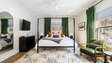 6 slaapkamers, een bureau, reisbedje, gratis wifi