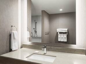 Room, 1 King Bed with Sofa bed, Roll-in Shower | Bathroom - Hyatt Place Billings (Billings)