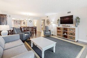 Condo, Multiple Beds (Shoreline Towers 3094) | Living area | TV - Shoreline Towers 3094 (Destin)