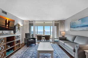 Condo, Multiple Beds (Shoreline Towers 3094) | Living area | TV