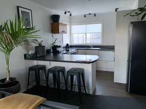 Microwave, oven, stovetop, dishwasher