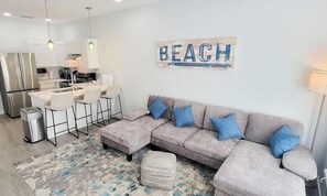 Condo, Multiple Beds, Kitchen, Garden View (Villas de Laguna 3) | Living area